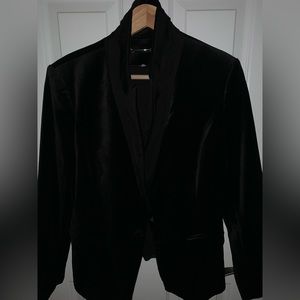 Velvet Black Blazer from a white House Black Market.